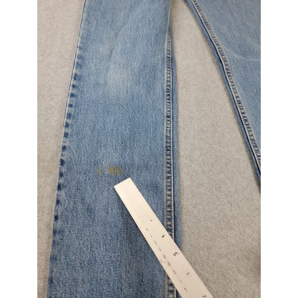 Vintage‎ Levis 512 Jeans Mens 33x34 Slim Straight Blue High Distressed Y2K USA